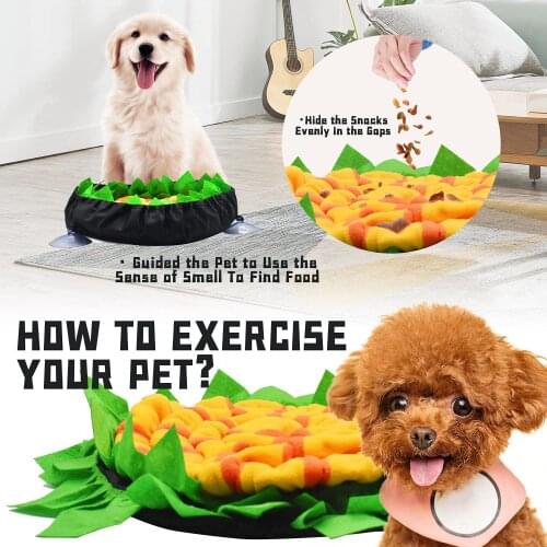 Pet Dog Cat Snuffle Mat Feeder Smell Training Sniffing Pad Interactive Slow Feed Bowl Food Dispenser Stress Relief Puzzle Toys