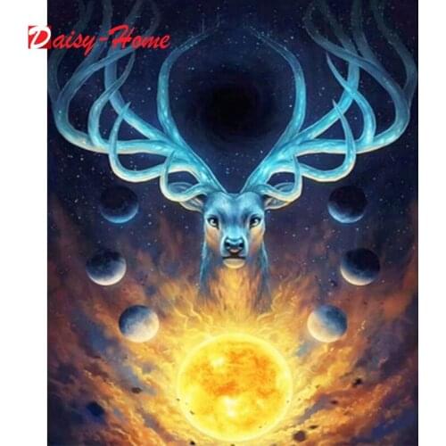 Full Square/Round Diamond Painting Deer 5D DIY Diamond Embroidery Cross Stitch Animal Mosaic Pictures Wall Art