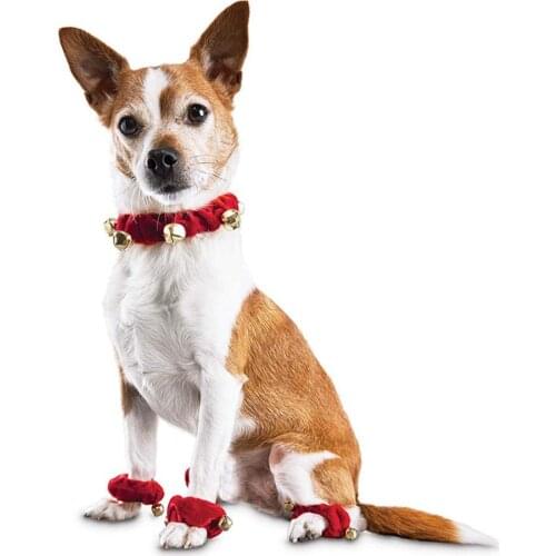 Bell Collar Cosplay Christmas Scarf Costume for Dogs