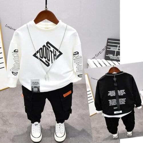 Kids Clothing Sets Boys Sweatshirt Tops+ Pants Spring Toddler Boys Girls Clothes Kids Tracksuit Children Boys Clothing 2-6Year