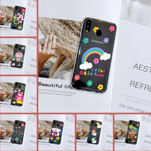 Cartoon Dog Cute Rabbit Bear Back Cover For Samsung Galaxy M40 M30 M20 M10 Soft Silicone Phone Case For Samsung M10 M20 M30 M40