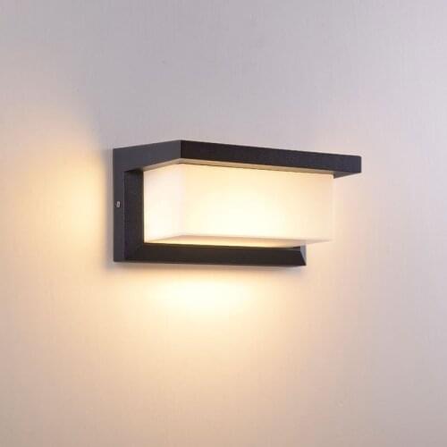 Wall Lamp Outdoor & Indoor Waterproof LED Wall Light Radar Motion Sensor AC85-265V Aluminum Garden Porch Fashion Lights