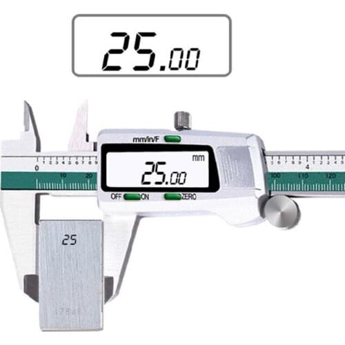 New 150mm Digital Vernier Caliper Stainless Steel LCD mm/in/F Electronimic Gauge