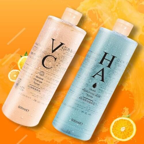 500ml VC Toner Moisturizing Refreshing Oil Control Deep Nourishing HA Hyaluronic Acid Essence Water beauty products skin care