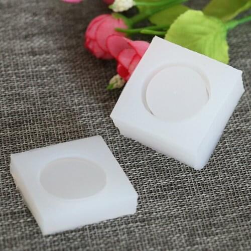 1 Set Transparent Silicone Trinket Round Box Mold DIY Table Decor Souvenir Gift Mould Baking Fondant Cake Decor Mold
