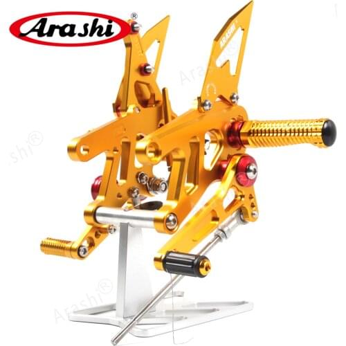 Arashi CNC Adjustable Footpegs For APRILIA RSV4 FACTORY APRC ABS 2013 2014 2015 2016 Foot Pegs Rider Footrests Foot Parts