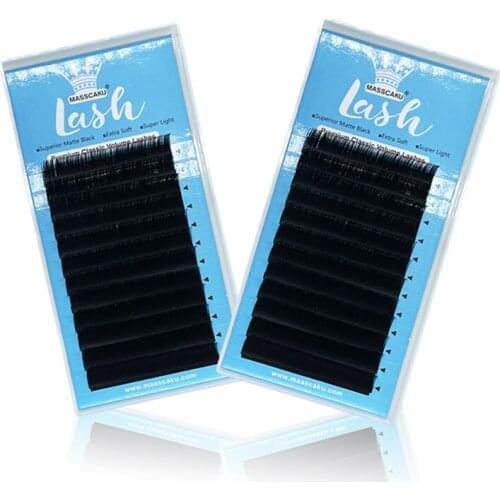 Factory price 0.07 0.10 volume foil back eyelash extensions 100% handmade mink lashes faux cils soft makeup classical eyelashes