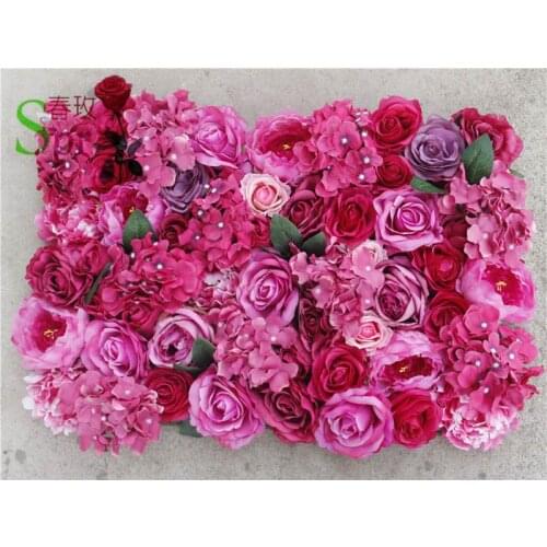 SPR Free Shipping mix color Artificial silk rose flower wall wedding background lawn/pillar flower home market decoration