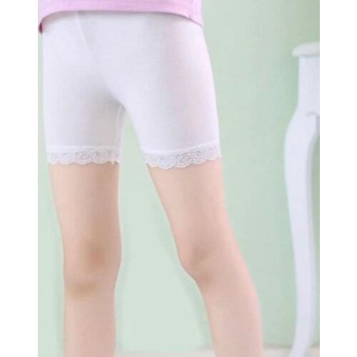 3pcs/Lot Girls Boxer Candy Colored Pants Baby Cotton Lace Underwear Suitable for 3-10years