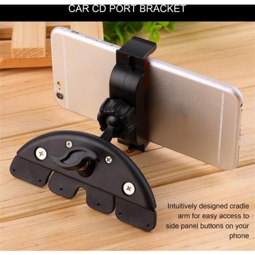 Universal Car CD Slot Cell Phone Mount Holder Stand Cradle For Mobile Phone And GPS Bracket Stand