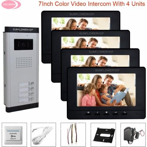 Video Intercom For Apartments Video Door Entry System For Home Door Intercom Outdoor Unit Intercom For a Private House Door Bell