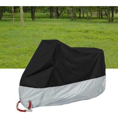 Motorcycle Motorbike Waterproof Water Resistent Rain UV Protective Breathable Cover Outdoor Indoor With Storage Bag Size XXXL (B