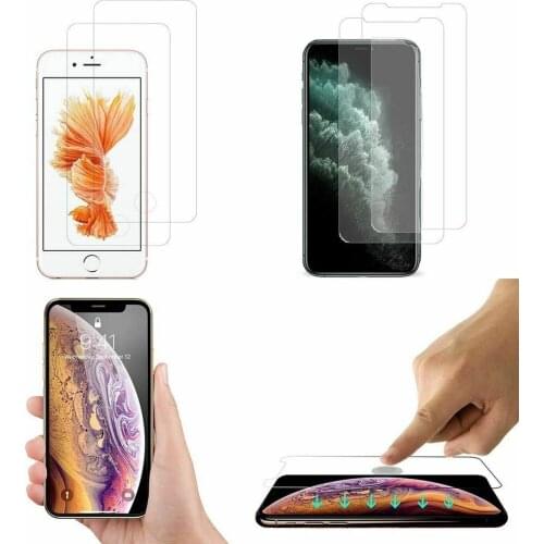 Tempered Glass Film Screen Protector For iPhone 12 Pro Max Mini XR XS Max 8 7 6s iphone 11 PRO SE 2020 5 5S