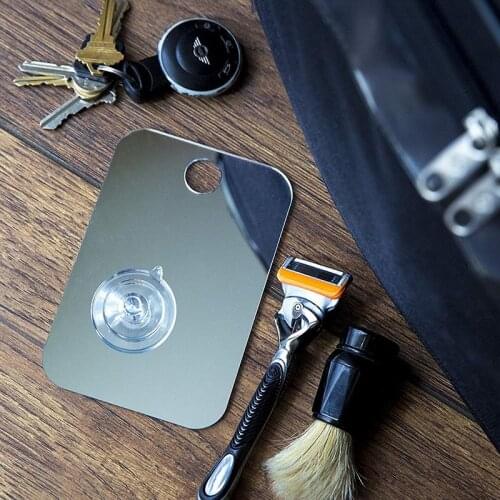 Fogless Travel Mirror Unbreakable Portable Bathroom Shaving Makeup Mirror SSwell