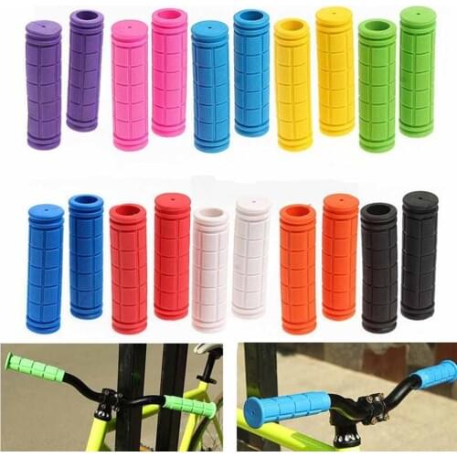 2pcs/pair 12cm Rubber Bike Handlebar Grip Cover BMX MTB Mountain Bicycle Handle Anti-skid Bicycles Bar Grip Bicycle Accessories