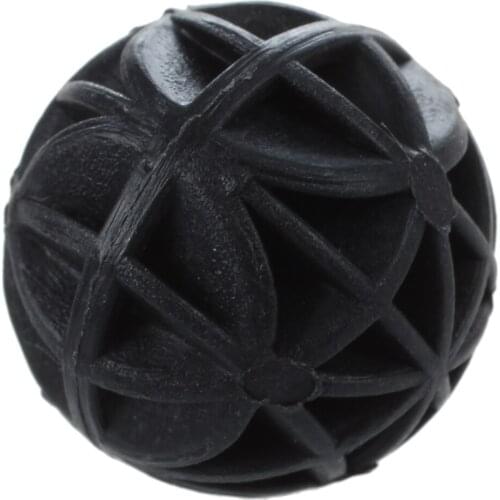 50 Pcs 18mm Plastic Diameter Black Bio Balls for Aquarium Pond Filter
