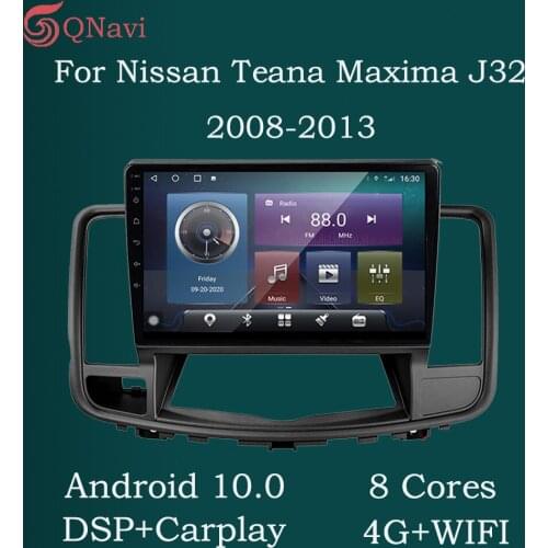 QNavi 2Din DVD Car Radio Multimedia Video Player For Nissan Teana Maxima 2008-2013 Android 10.0 Navigation GPS 6GB+128GB Carplay