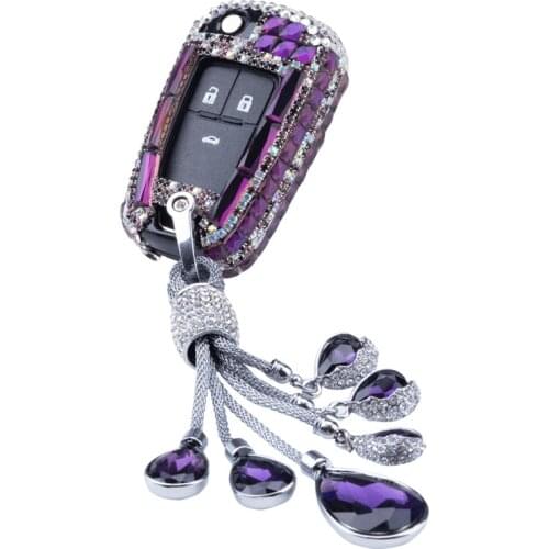 Colorful Diamond Car Key Shell Case Cover For Buick Chevrolet Cruze Opel Vauxhall Astra J Corsa E Insignia Zafira C Mokka Encore