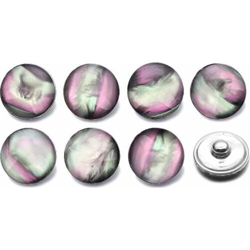Hot Silicone 18mm Acrylic Resin Uneven Resin Snap Button 024 Fit Charm Interchangeable Bracelets Jewelry For Women Accessories