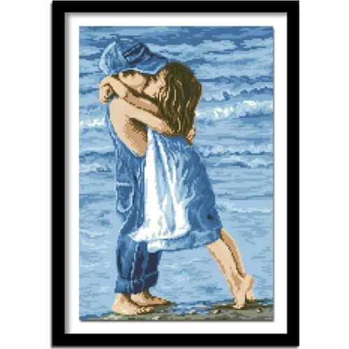 K1087 diamond painting girl and boy full square diamond painting for home decoration painting