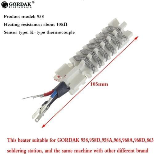 GORDAK 863 soldering station hot air gun heating element is suitable for GORDAK 958 968 868D 868 8586D 863 hot air gun