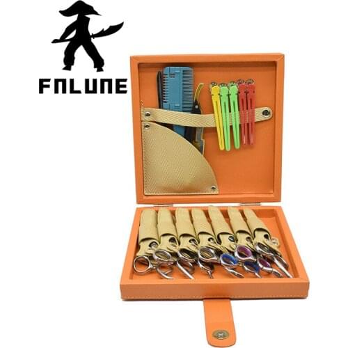 FnLune XL Orange Barber Styling Tool Bag Salon Scissor Comb Trimmer Storage Case Organizer Can Hold Hairdryer Trainning Head Bag