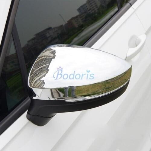 Rearview Mirror Cover Side Wing Cap Shell Case Garnish Moulding Trims 2017 2018 For Volkswagen VW Tiguan L Accessories