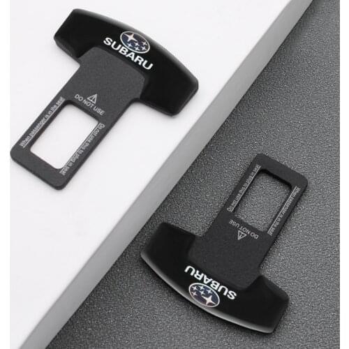 1/2PCS Quality Alloy Car Seat Belt Cover Clip Safety Belt Plug For Subaru Impreza Forester Tribeca XV BRZ Car Stying Accessories