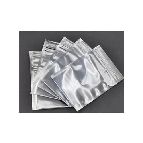 100 pcs Anti Static Shielding Bags 70x110mm ESD shielding bag Zip-Top Zipper Top Semi Transparent Waterproof Bag