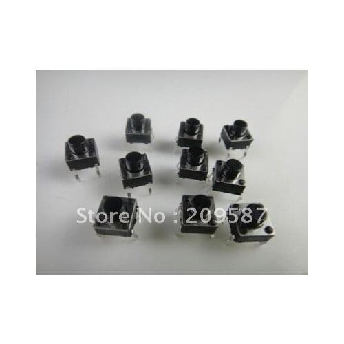 100pcs Tactile Push Button Switch 6x6x4.3mm 6x6x4.5mm 6x6x5mm 6x6x5.5mm 6x6x6mm 6x6x6.5mm 6x6x7mm 6x6x7.5mm 6x6x8mm 6x6x8.5mm