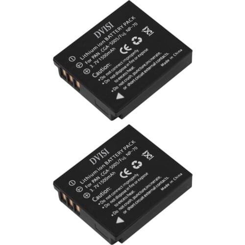 2Pcs/lot 1.5Ah CGA-S005 S005 BCC12 CGA-S005E DMW-BCC12 Battery for Panasonic Lumix DMC-FX180 DMC-LX1 DMC-LX2 LX3 FS1 FS2 FX01