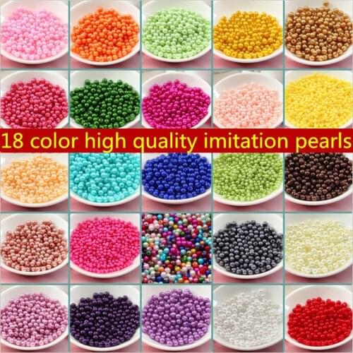 200pcs/lot 6/8/10mm ABS Imitation Pearl Beads Round Spacer Beads Fashion Jewelry Necklace DIY Make