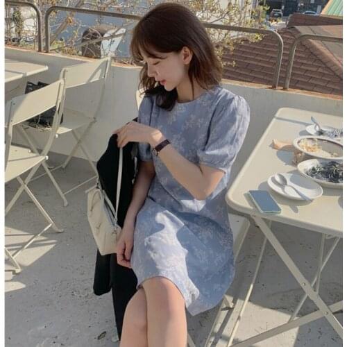 2021 Plus Size Floral Print Summer Dress Evening Long Vintage Dresses Oversize Short Sleeve Beach Women Dress Robe Vestido Prom