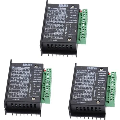 3PCS 42/57 Stepper Motor Driver TB6600 upgrade Nema 23 Nema17 4A DC9-42V for NEMA23 motor CNC router controller for 3D printer