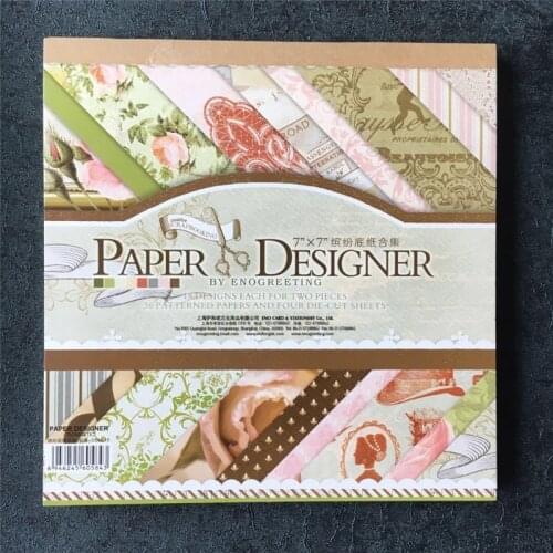 40 sheets 7inch Tours & Travel Flower Queen scrapbooking paper pad Origami Art Paper DIY Card Making Home deco Gift Packing