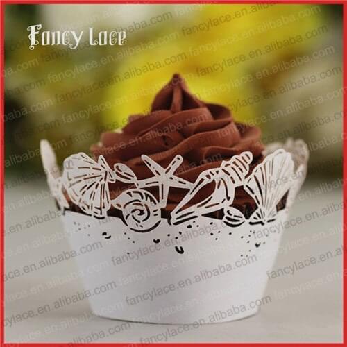 60pcs Laser Cut Paper Cupcake LIners Wedding Cake Packaging Wrapper, Birthday Party Cake Cup Christmas Banquet Table Decor