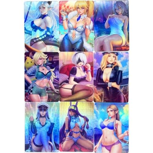 9pcs/set ACG Sexy YoRHa No. 2 Type B Akame Ga KILL Esdese Toys Hobbies Hobby Collectibles Game Collection Anime Cards