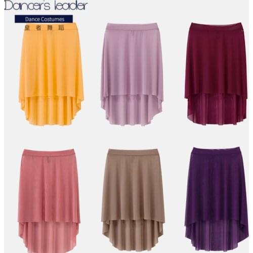 Ballet Skirt Exercise Clothes Wide Belt Hedging Elastic Mesh Yarn Tutu Skirt Female Adult Yoga Professional Performance Costume