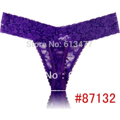 Free shipping + Lowest price) New multi-color Sexy cozy comfortable Lace Briefs thongs Underwear Lingerie for women 87132-3