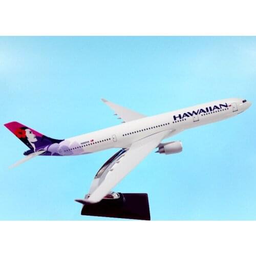 HAWAIIAN Airlines Resin Aircraft 1:172 Proportion Airplane Airbus 40CM Airplanes Aviation Model Light Diecast Plane A330 Display