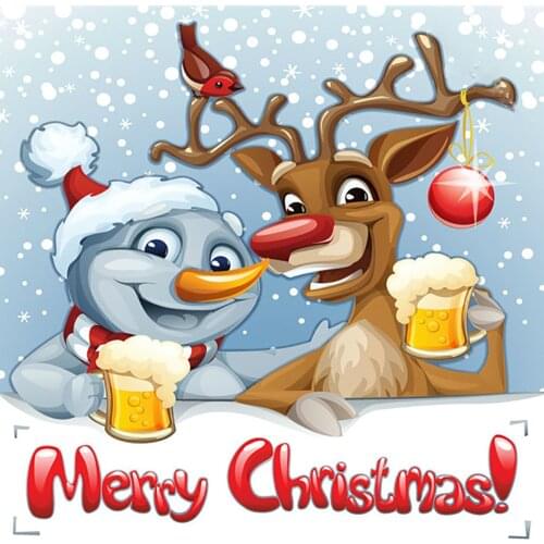 Meian Christmas Gift Diy Snow 11ct Cross Stitch Embroidery Needlework Printed Cotton Thread Home Decor For Living Room