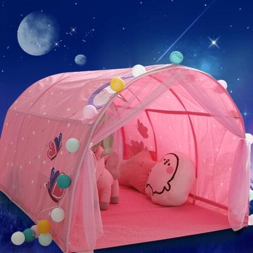 Multi-function Pink Children Bed Tent Game House Baby Home Tent Boy Girl Dream House Tunnel Tent Game House Toys