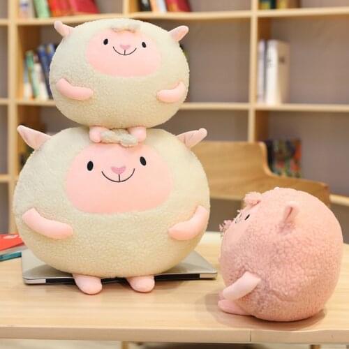 20/30/40cm Fat Soft Sheep Plush Toy Lamb Stuffed Doll Rest Sleeping Pillow Cushion Bed Sofa Pillow Girls Lovers Valentines Gift