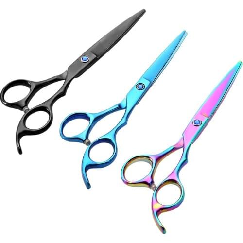 New 6 Inch Profession Hair Trimmer Cutting Scissors Stainless Steel Multi-function Salon Cutting Hair Black/Blue /Colorful