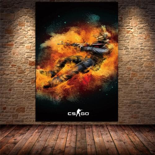 Popular Online Games CSgo Canvas Painting Posters and Prints Wall Art Picture for Gamer Room Bedroom Cuadros Home Decor Unframed