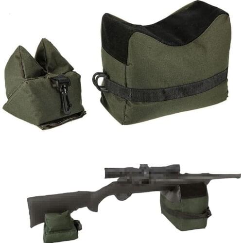 Outdoor Tactical Sandbag Support Bag Front &Rear Bag Rifle Hunting Shooting Rest Target Stand Bag Unfilled Equipment Black Green