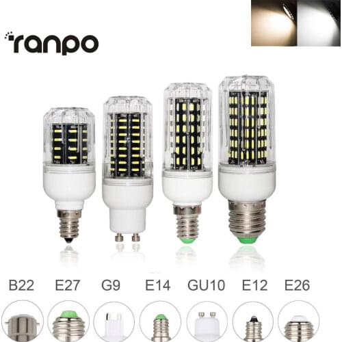 Ultra Bright E26 E27 E12 E14 G9 GU10 LED Corn Bulb 4014 SMD Light 10W 20W 25W 30W Spotlight 36leds 72leds 96leds 138leds Ampoule