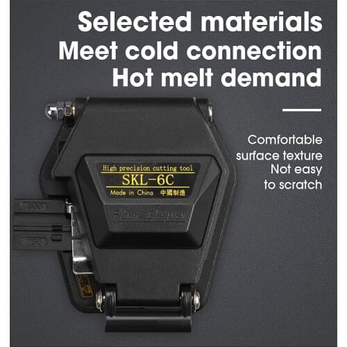 Fiber cleaver SKL-6C Cable Cutting Knife FTTT Fiber Optic Knife Tools cutter High Precision Cleavers 16 surface blade