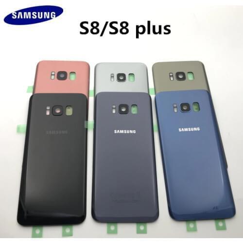 Samsung Galaxy S8 G950 S8 plus G955 Battery Back Cover Door Housing+ear Camera Glass Lens Frame Replacement Repair Parts