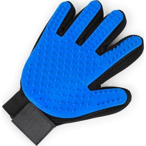 1 Pc Bath Groom Glove for Gentle Efficient Pet Dog Cat Grooming Mitts Brush Comb Groomer Pet Hair Removal Mitts -For Right Hand